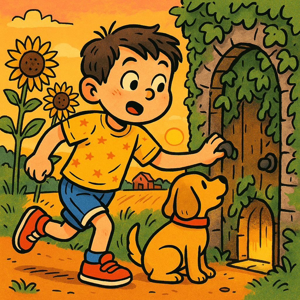 Cover illustration for Milenko and the Tick-Tock Door