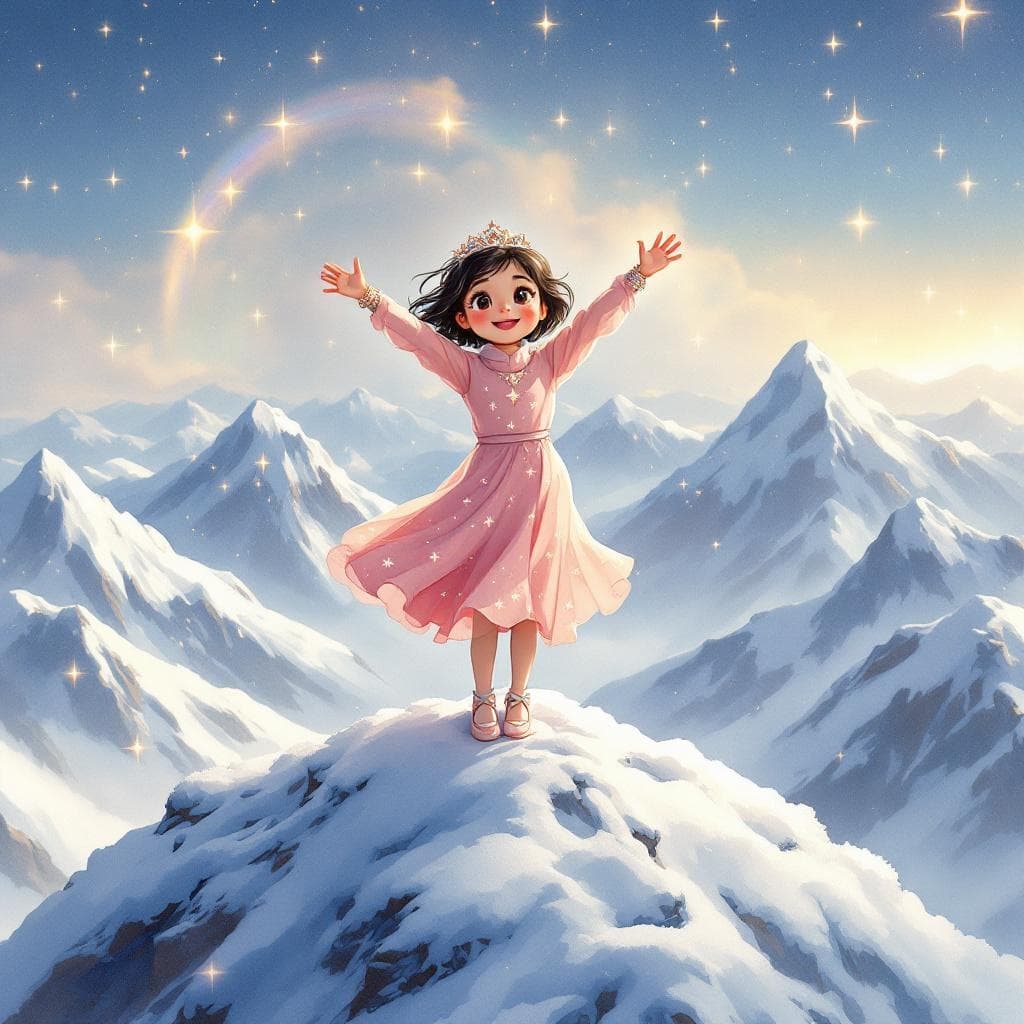 Cover illustration for Minha and the Mountain of Stars