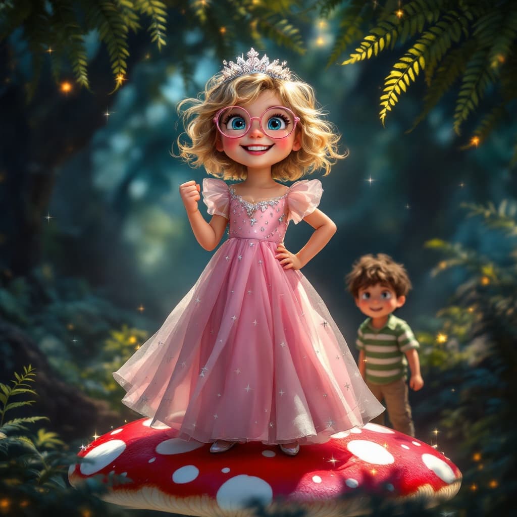 Cover illustration for Tilly and the Very Stubborn Mushroom